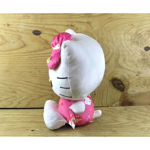 New Hello Kitty Plush Large Multicolor White Pink Jumper With Bow 18" - Picture 2 of 6